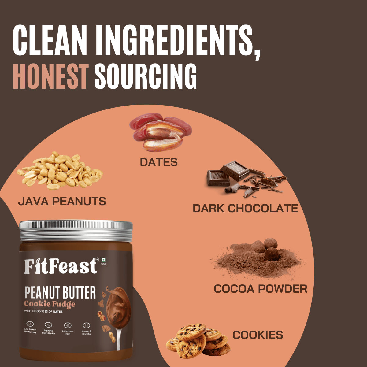 Fitfeast Cookie Fudge Peanut Butter