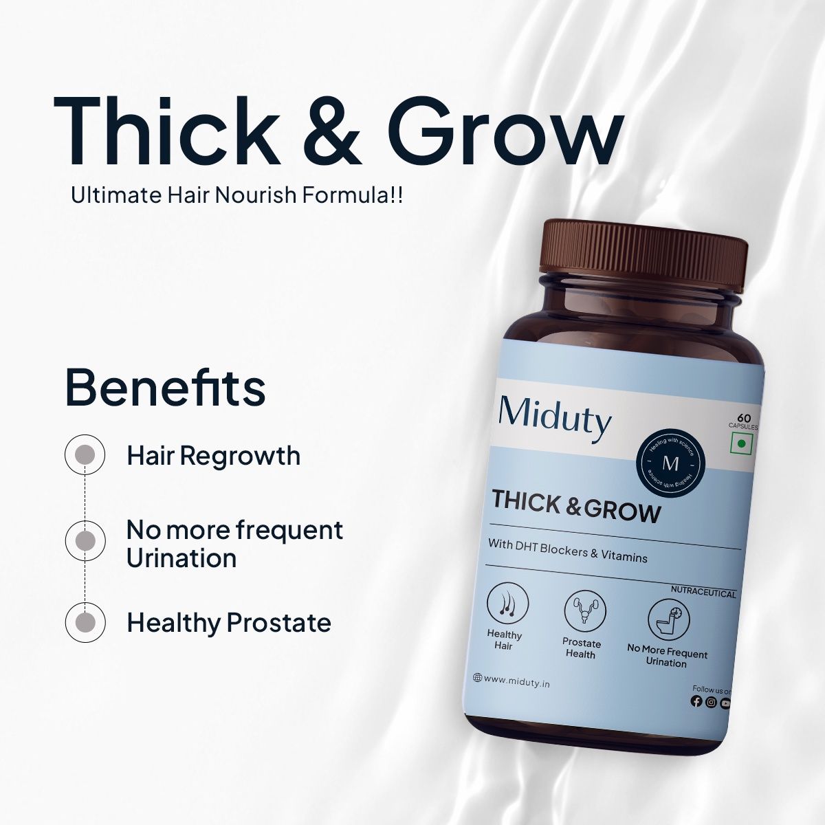 Miduty Thick And Grow Hairs Supplement
