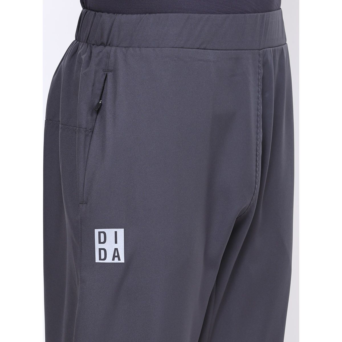 Dida Men's Track Pant Regular Comfortable Stretchable Dry-Fit | Grey - XL