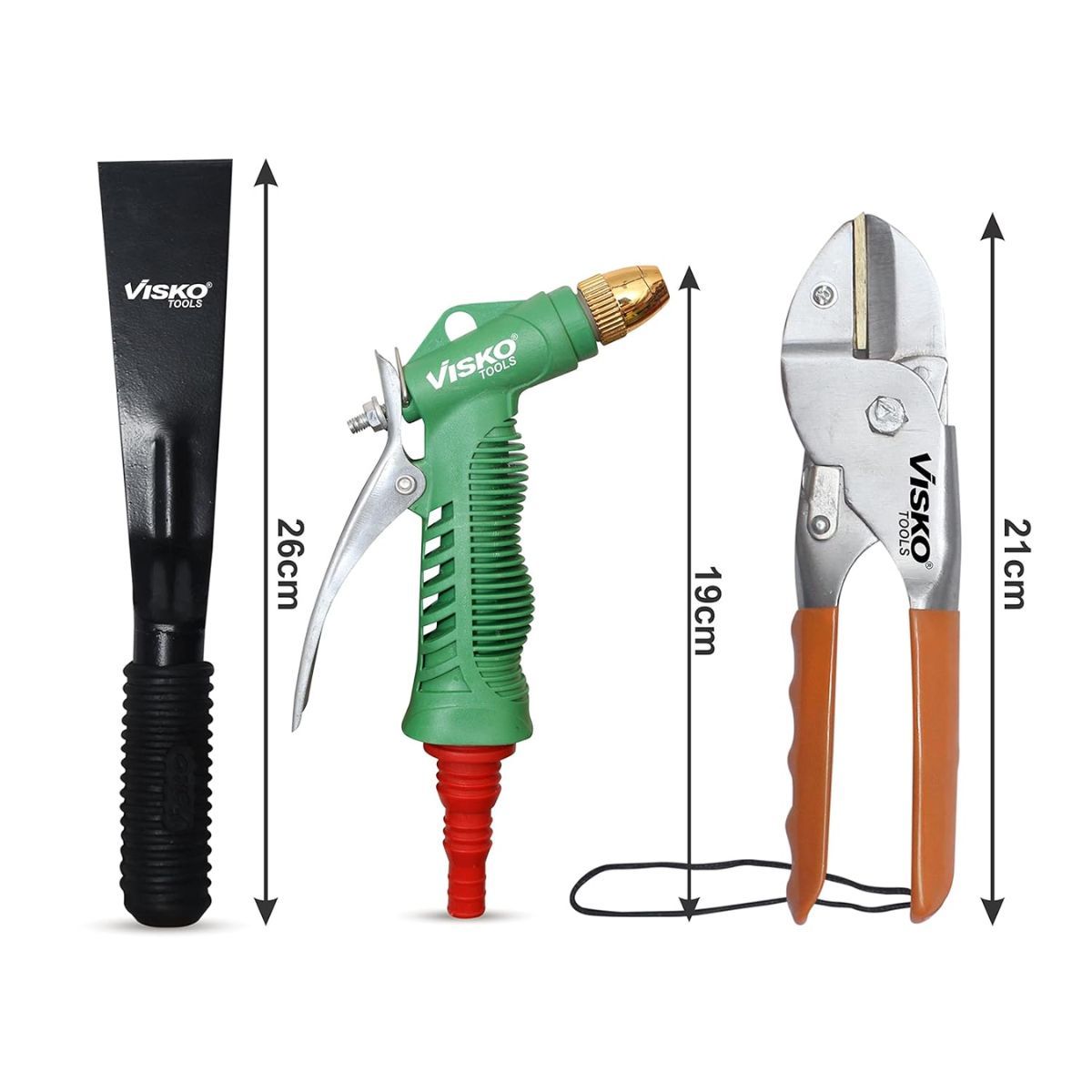 Visko Garden Tools Set With 3 Pieces Garden Tool Kit