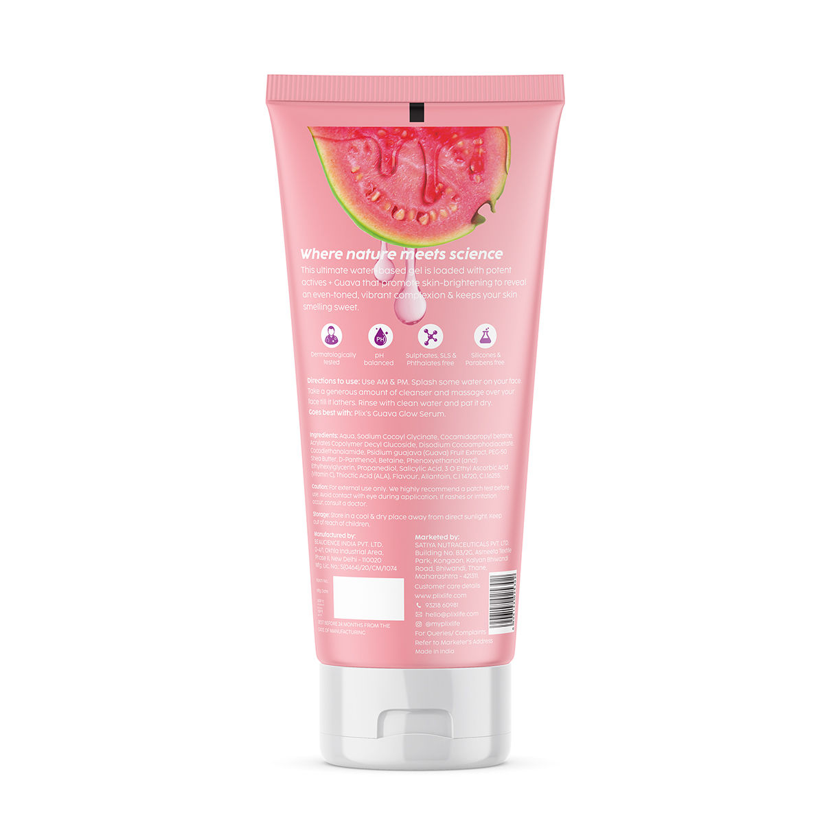 Plix Guava Glow Cleanser for Glowing Skin and Deep Hydration
