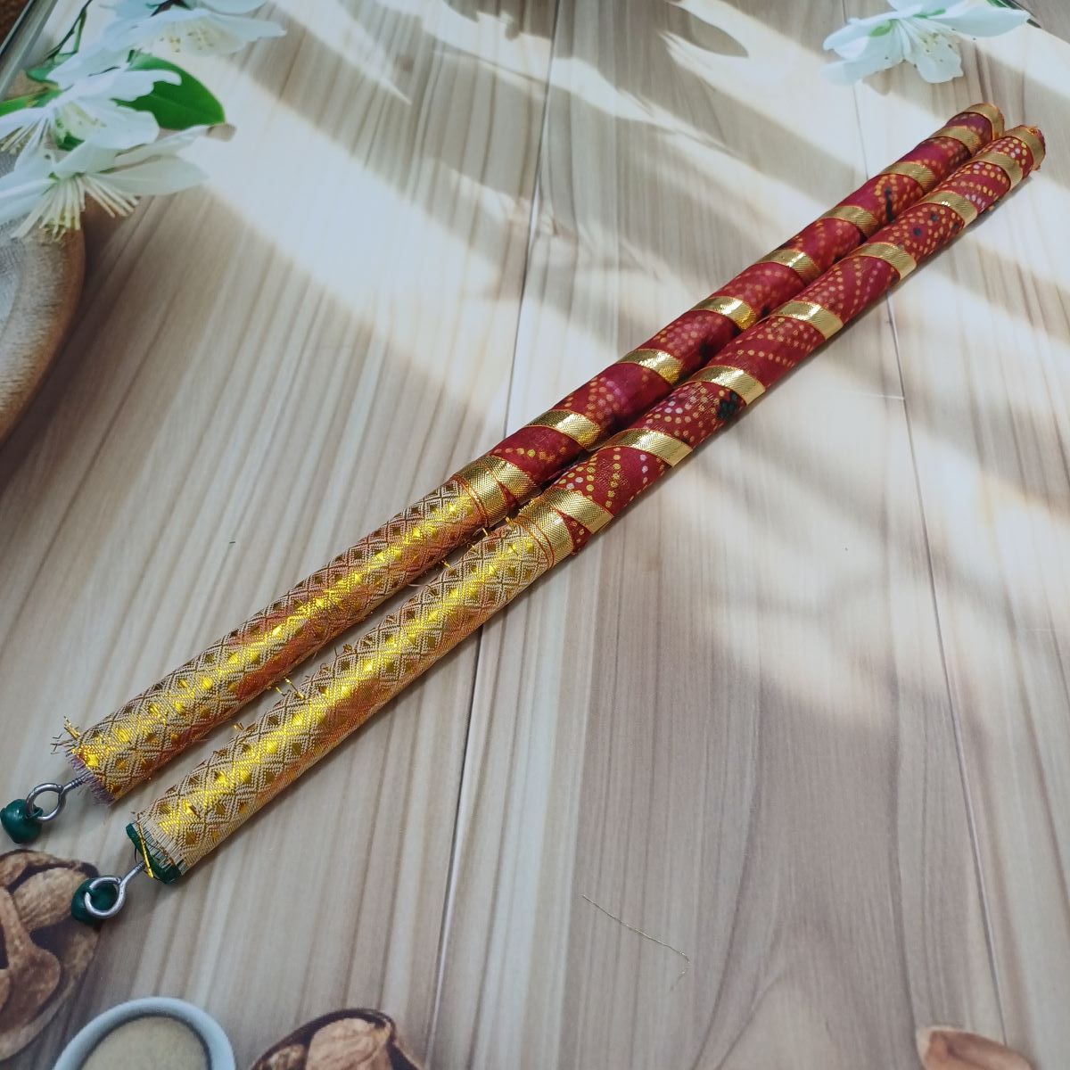 Gullak Dandiya - Gold Leheriya | Assorted