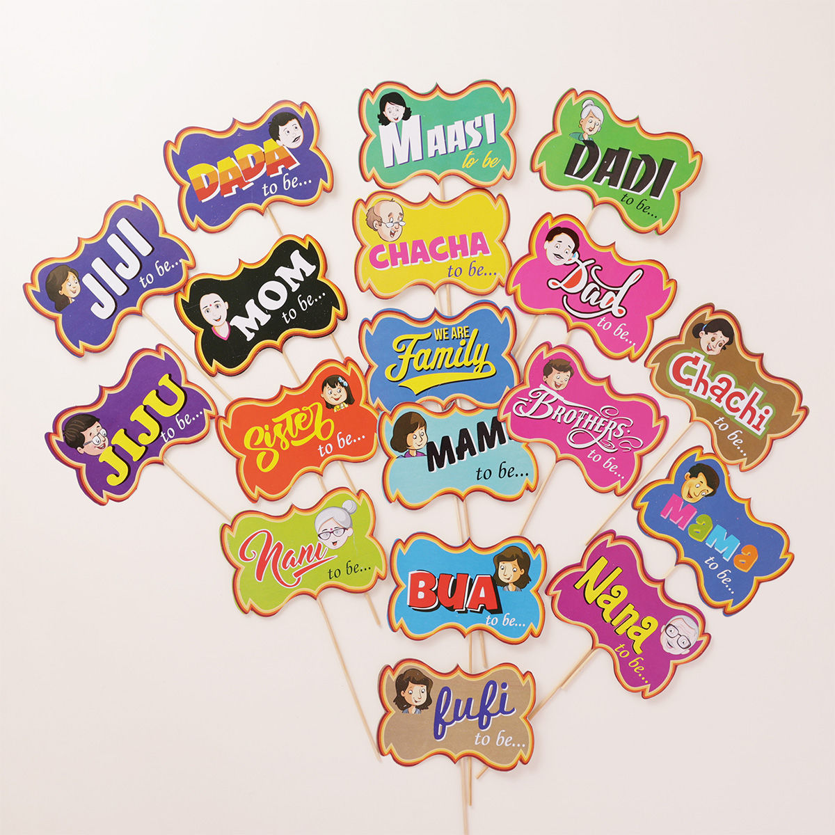 Propcon Family-To-Be Party Props | English