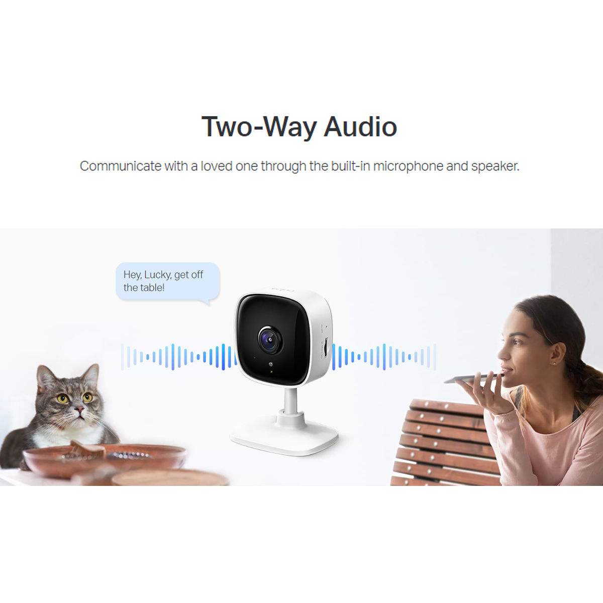 TP-Link Tapo C110 3MP Home Security Wi-Fi Camera,Alexa Enabled, 2-Way Audio, Night Vision