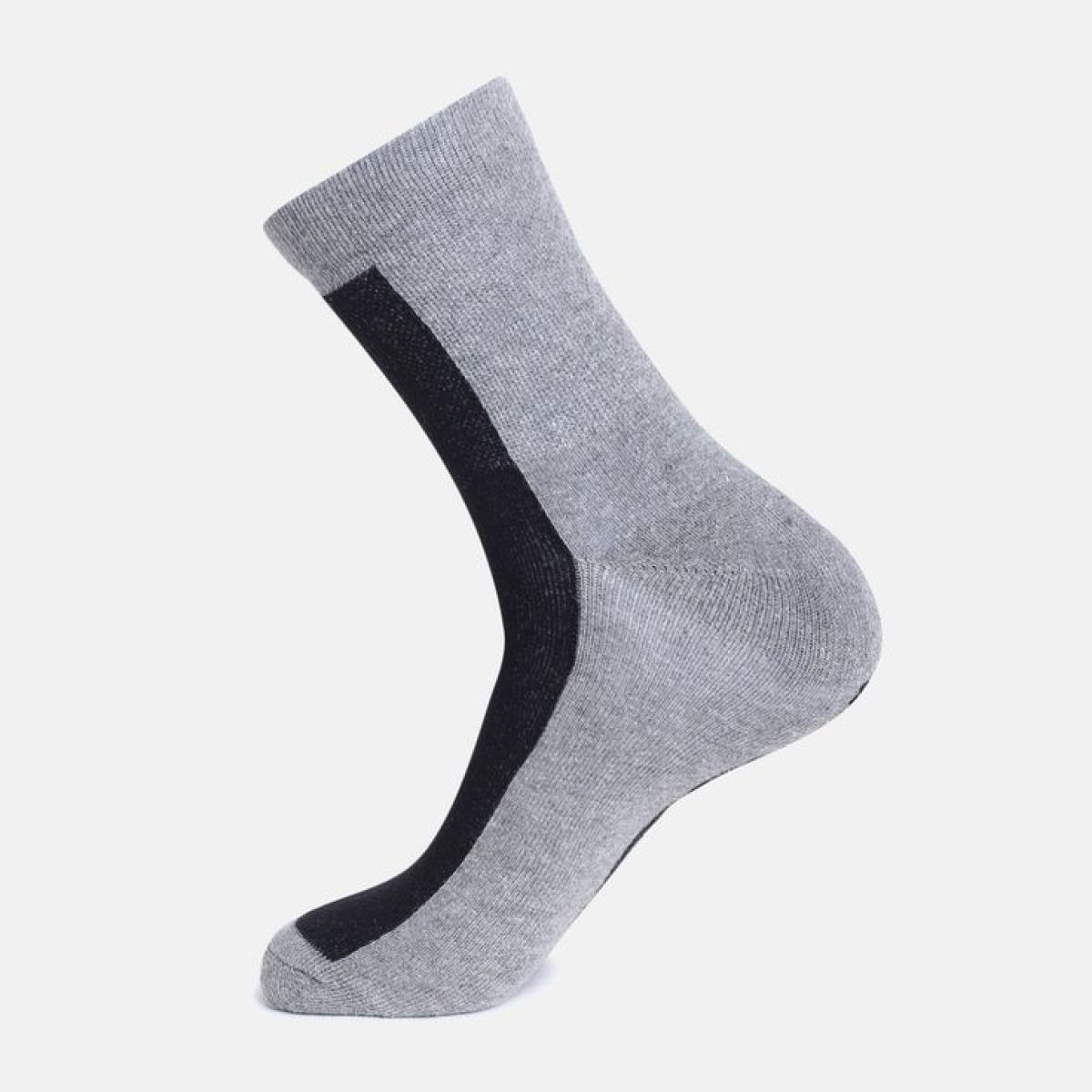 Adidas Men's Heel and Toe Cushion High Ankle Coll | One Size | Navy and Grey Melange