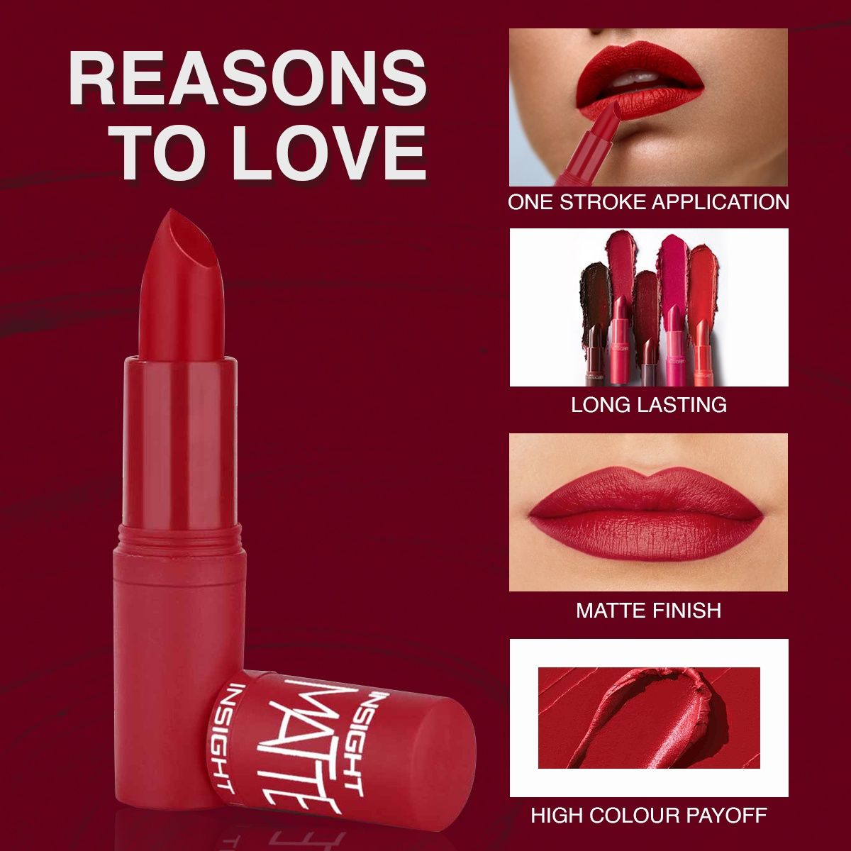 Insight Cosmetics Matte Lipstick - A21 Belgian Brown