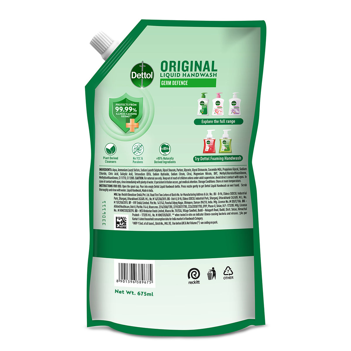 Dettol Original Liquid Handwash Refill Combo