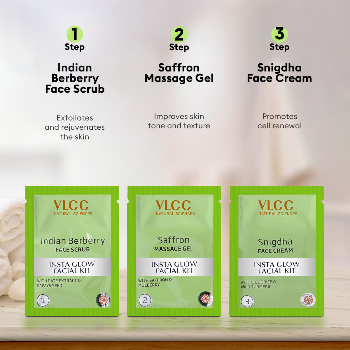 VLCC Salon Series Insta Glow Facial Kit ( 6 Facials )