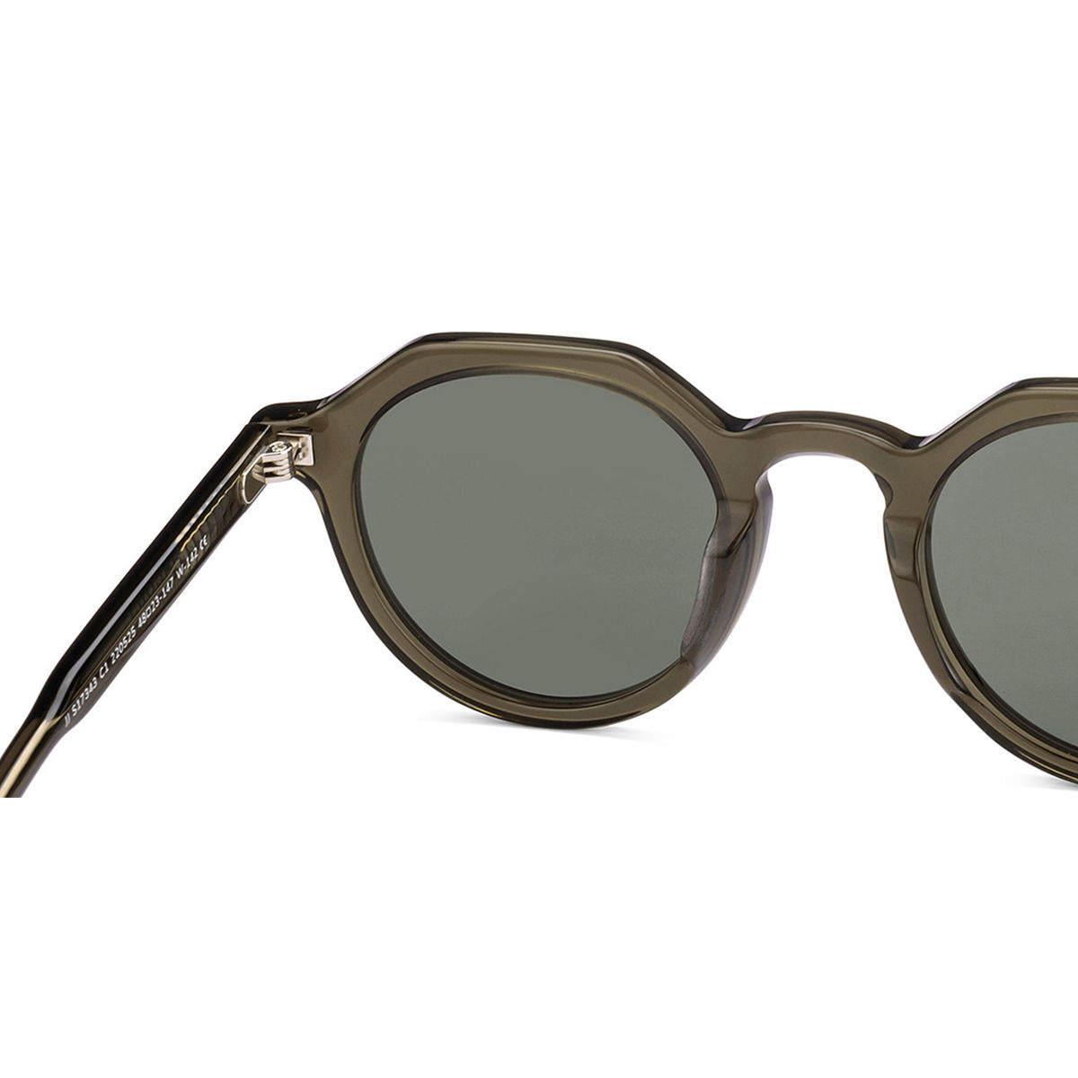 John Jacobs By Lenskart Unisex Acetate Round Sunglasses | Transparent Green