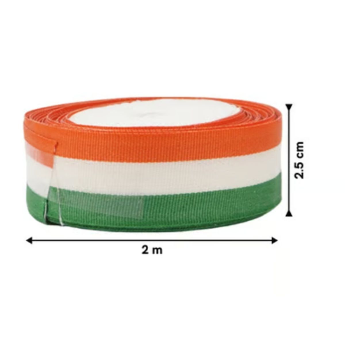 TiyuTraditions Tricolor Satin Ribbon roll - 2m