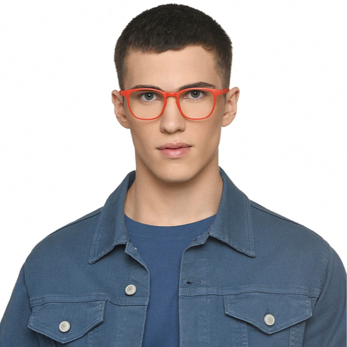 Lenskart Hustlr Unisex Solid Computer Glasses | Red