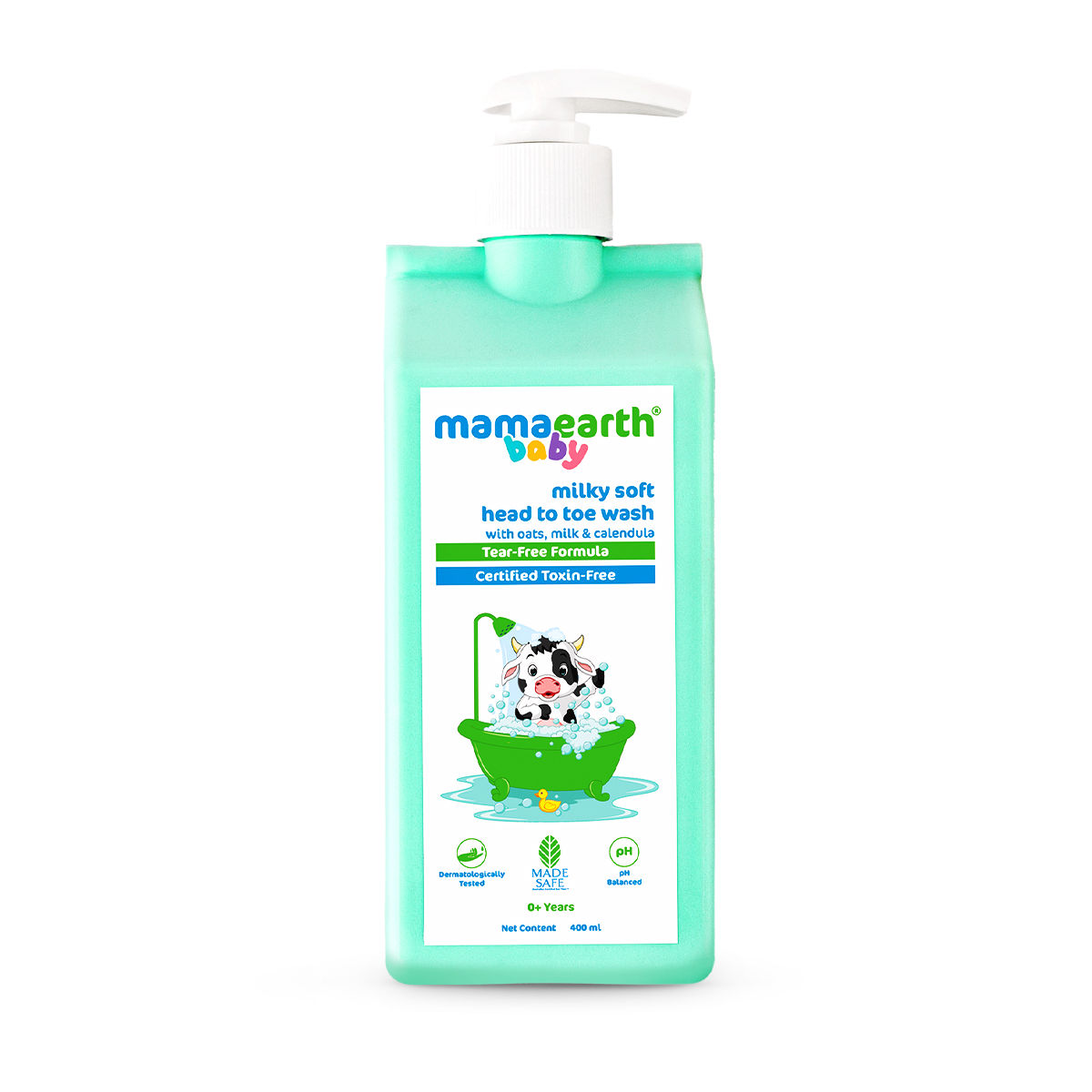 Mamaearth Milky Soft Head To Toe Wash Baby For Kids | 0 - 5 years