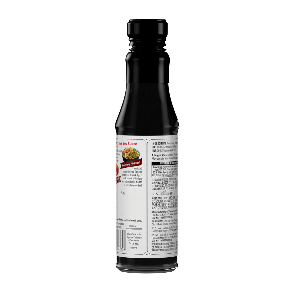 Ching's Secret Hakka Noodles with Masala (140 g) & Ching's Secret Dark Soy Sauce (210 g) Combo