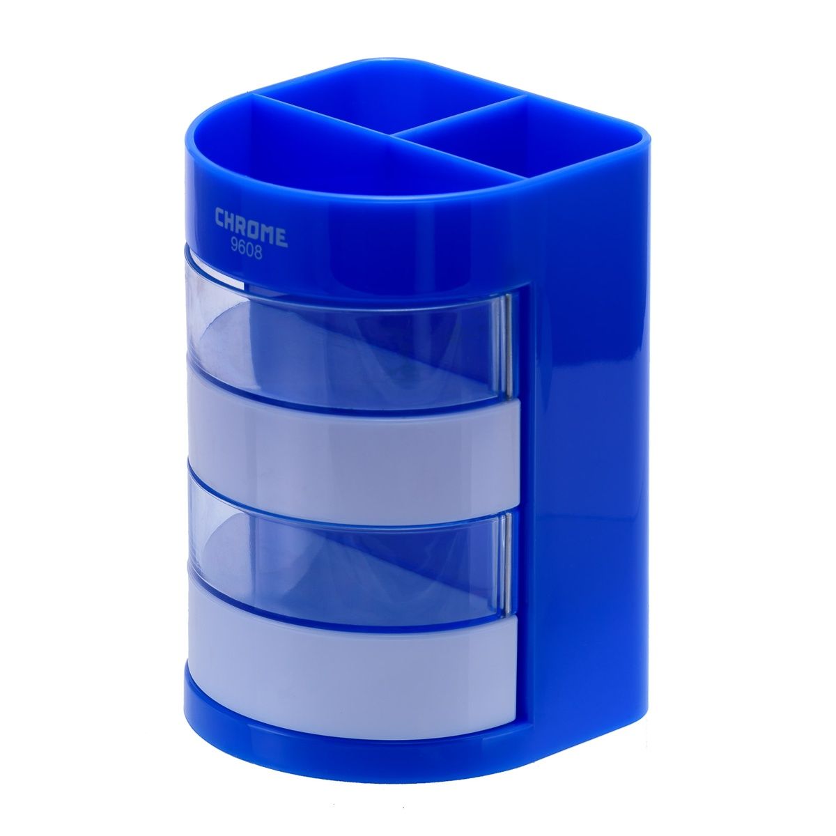 Chrome 9608 Plastic Pen Stand - Assorted