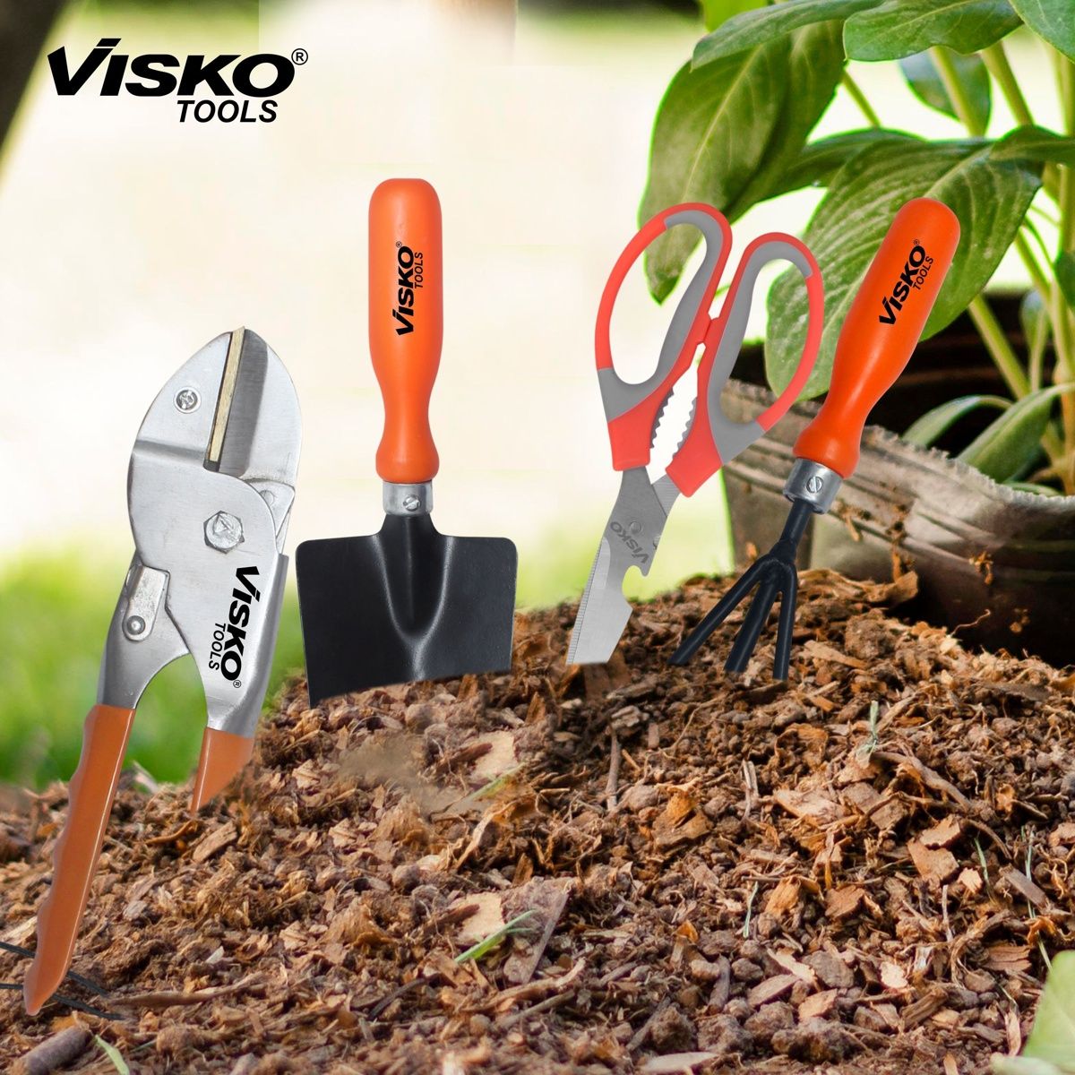 Visko 657 Garden Tools Set With 4 Pieces Garden Tool Kit
