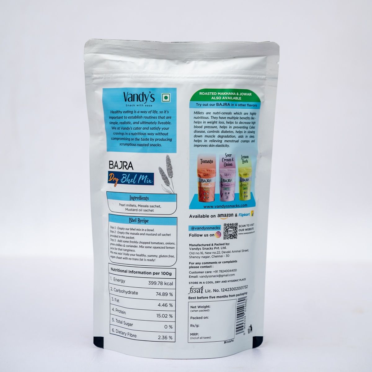 Vandys Snacks Bajra Bhel Mix