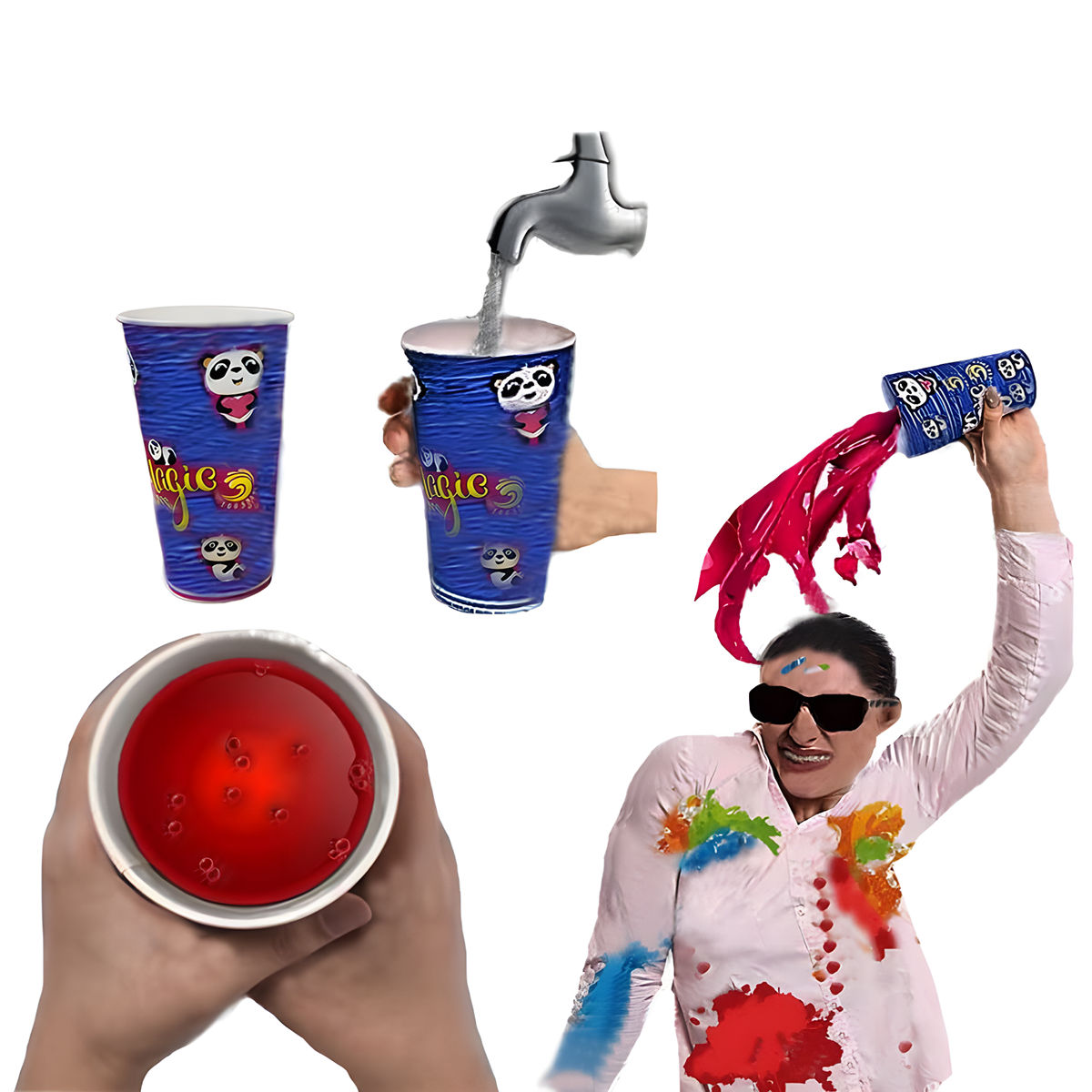 Holi Magic Glass