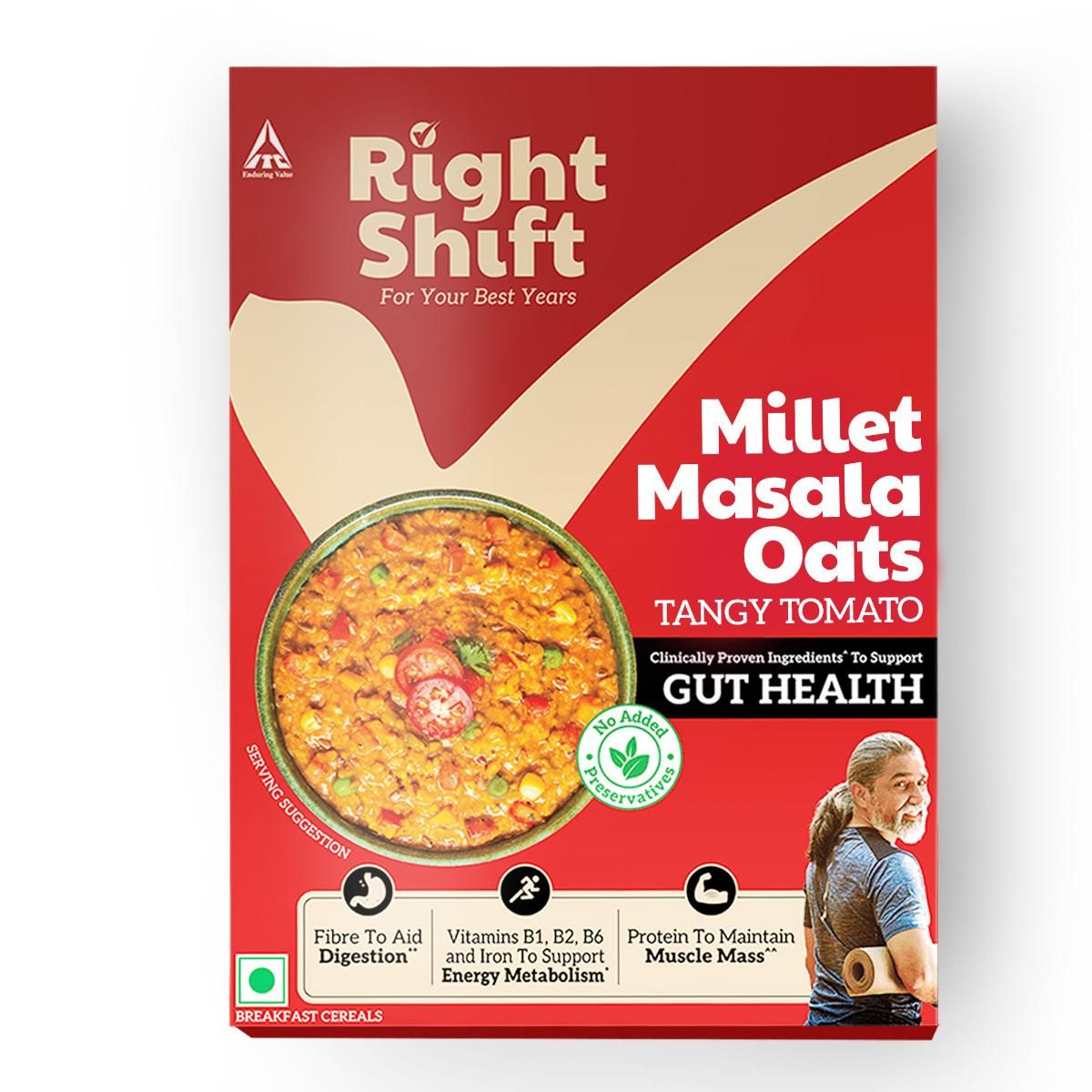 Right Shift Masala Oats, Tomato & Millets | High Protein & Fibre | No preservatives