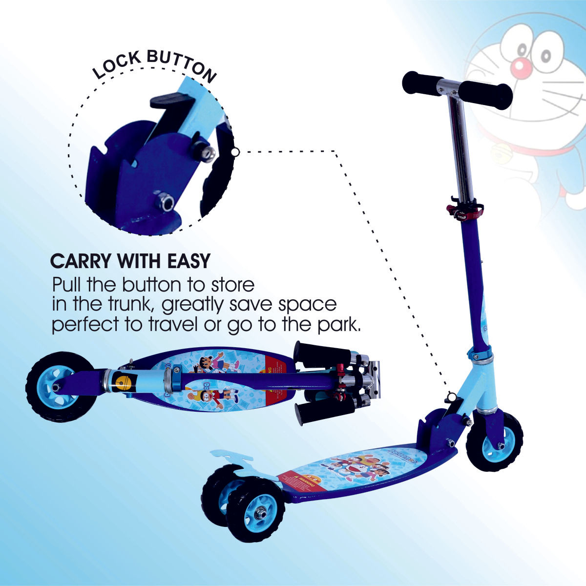 Toyzone Doraemon Scooter Oval