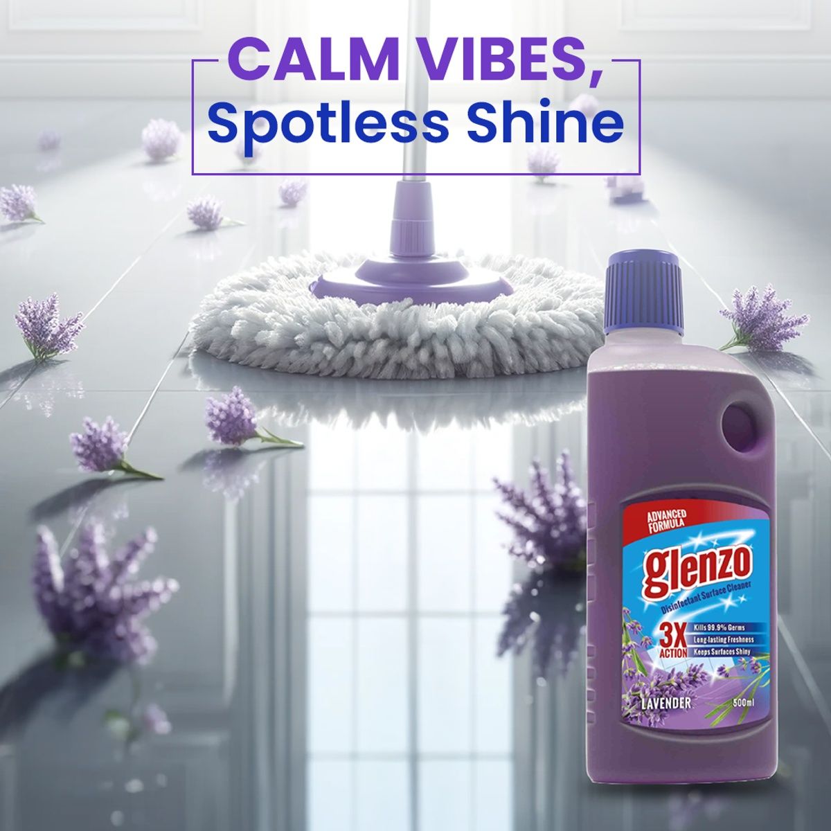Glenzo Lavender Floor & Surface Cleaner