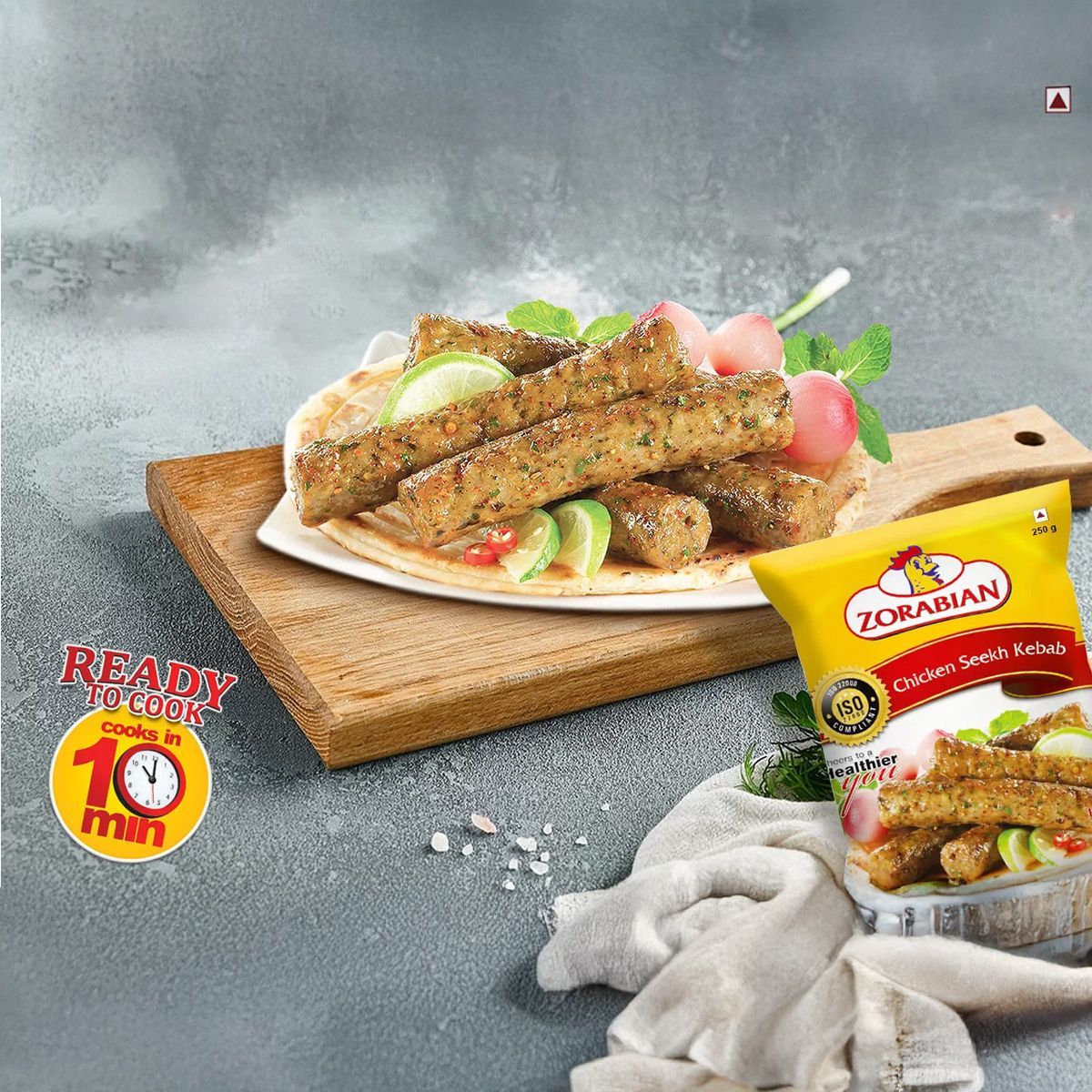 Zorabian Chicken Seekh Kebab 250 g Combo