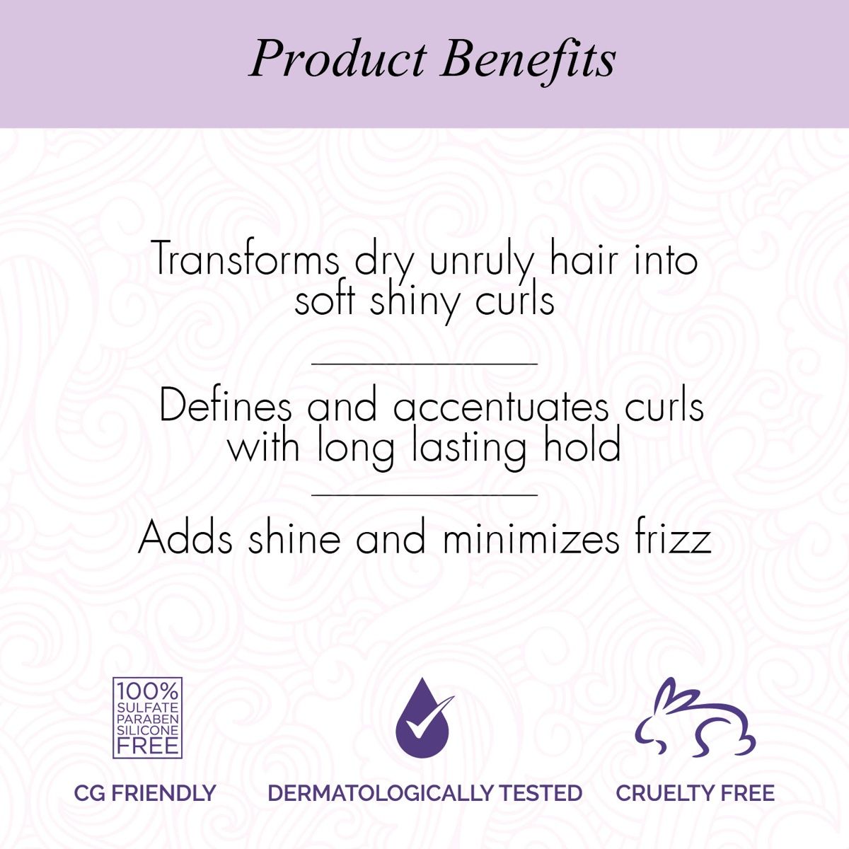 Curl Up Curl Defining Cream | All In One Leave In Conditioner | Hair Cream For Wavy & Curly Hair
