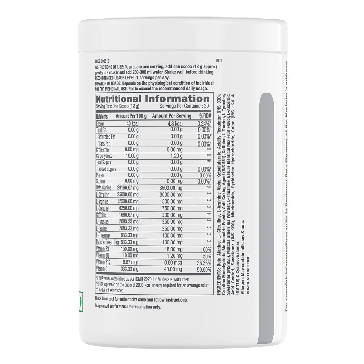 GNC Pro Performance Pre-Workout Boosts Energy & Endurance