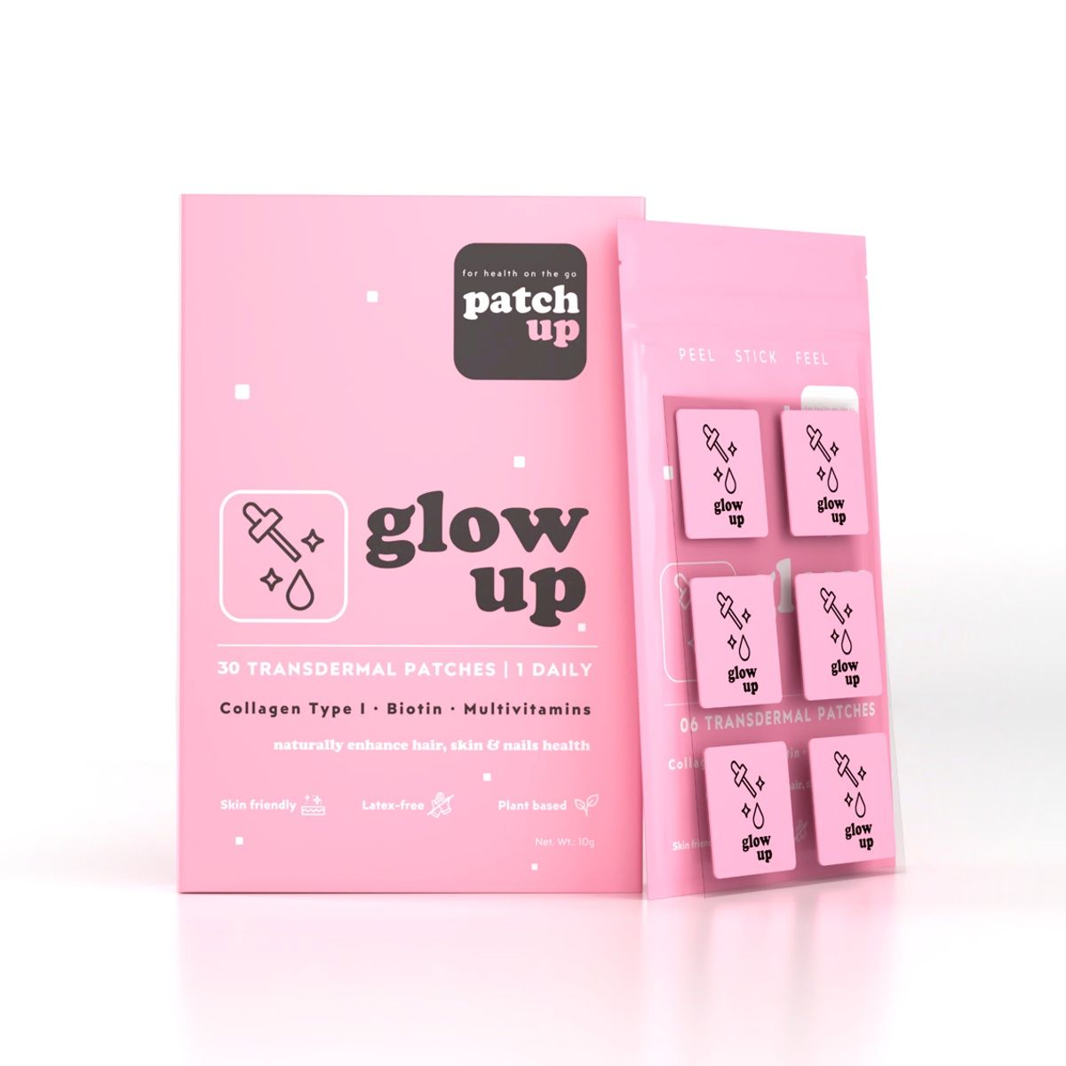 Patch Up Glow Up Patches For Hair | Skin | Nails - Health With Biotin And Collagen Type 1