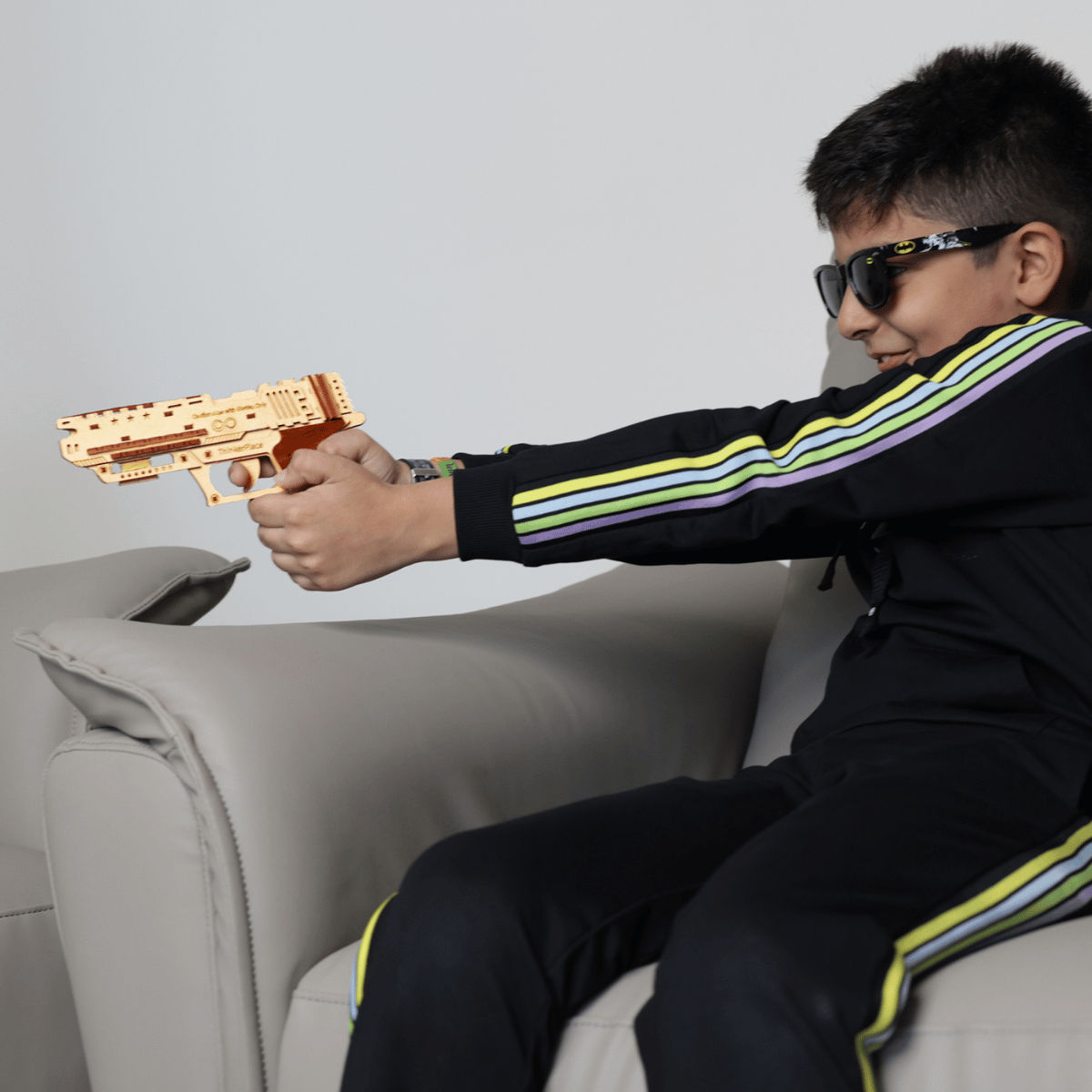 ThinkerPlace DIY Blaster Gun & Target | Build, Color & Play with Working Blaster Gun (Age 8+)