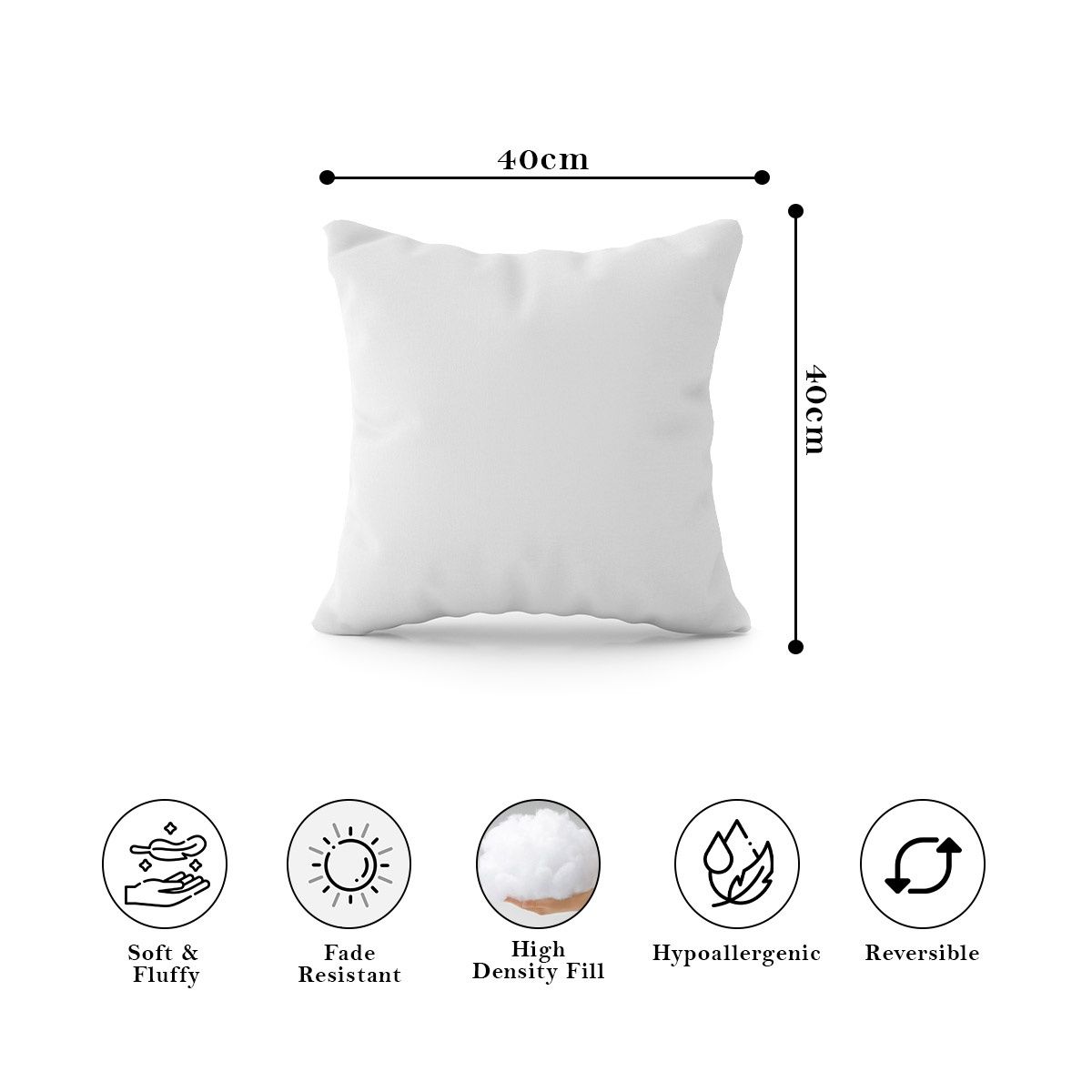 Sassoon Marvel Avenger Reversible Printed Filled Cushion | Black | 40 x 40 cm