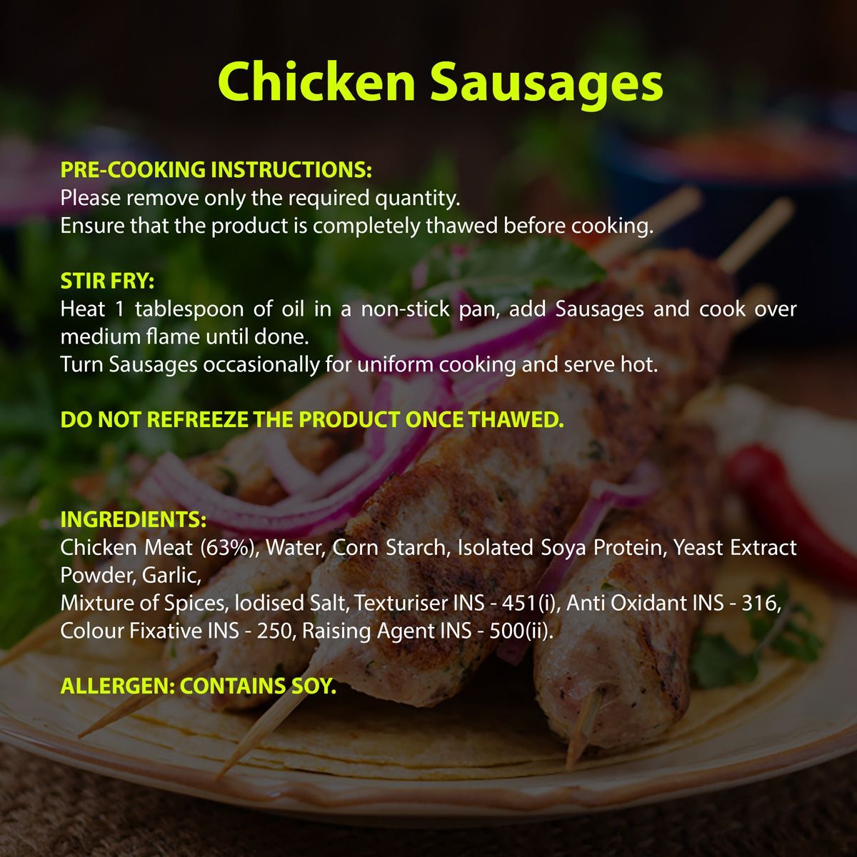 Zorabian Chicken Sausages 250 g Combo