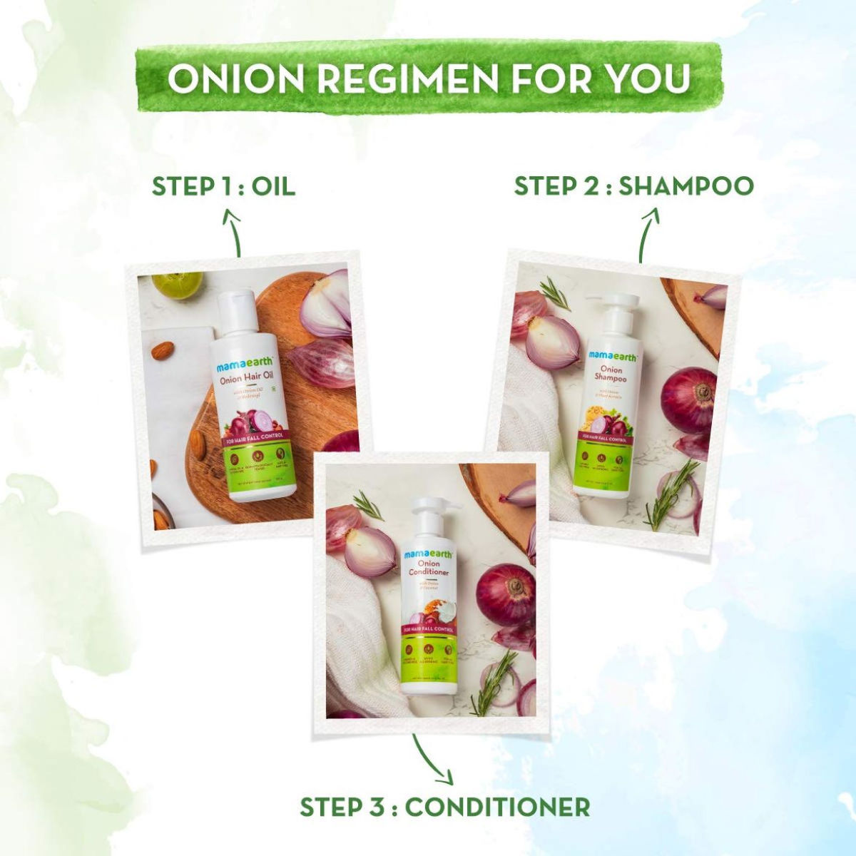 Mamaearth Onion Shampoo For Hair Fall Control