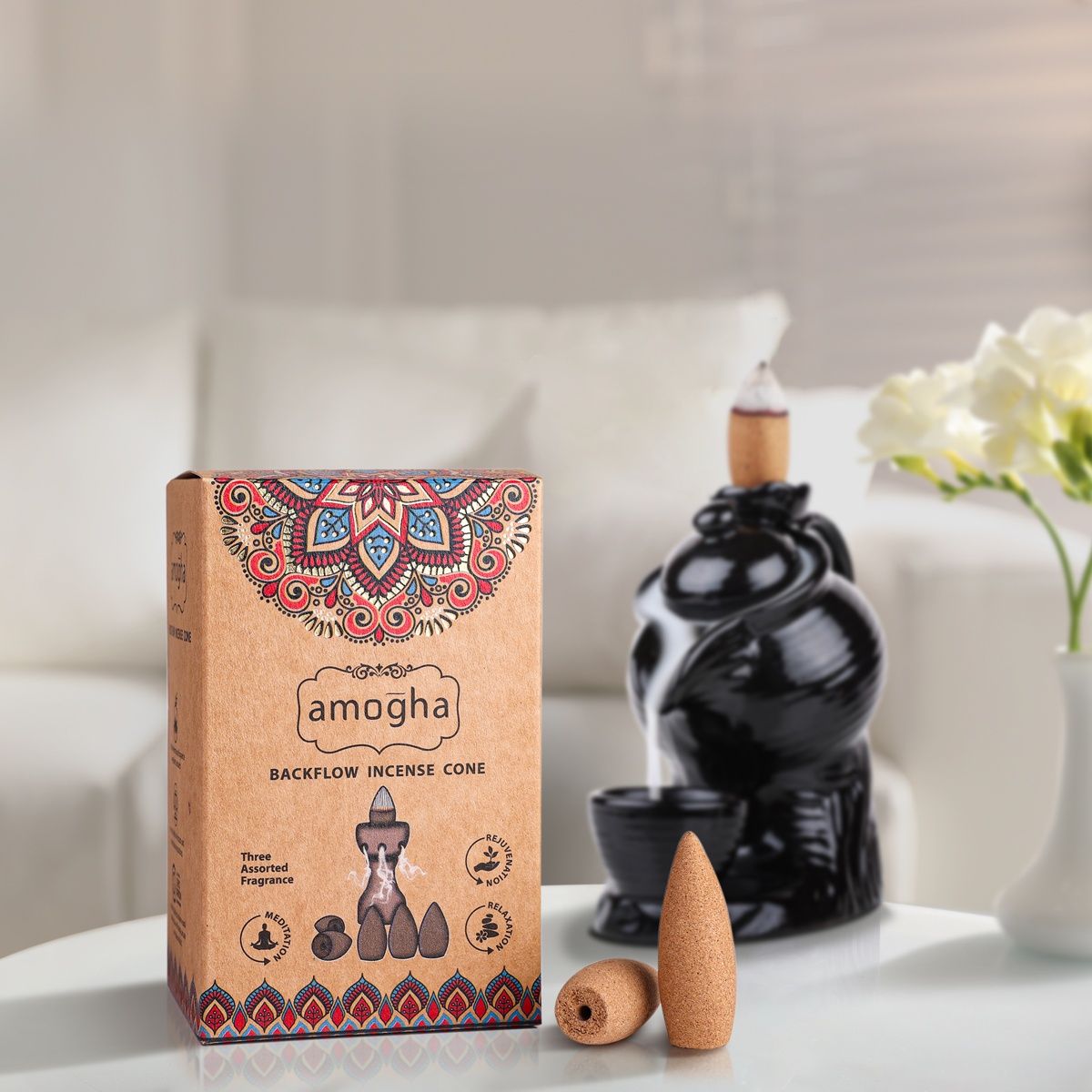 IRIS Amogha Backflow Incense Cones