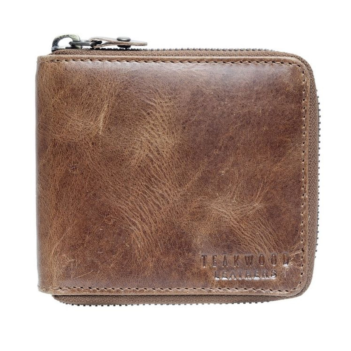 Teakwood Men's Genuine Leather Bi-fold Wallet | Brown