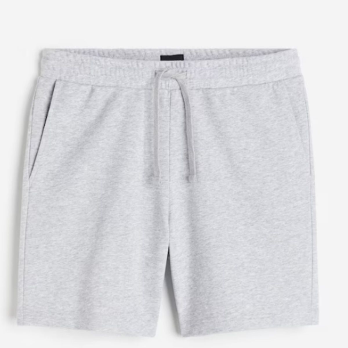 EQL Men's Pure Cotton Shorts | Light Grey Melange - L