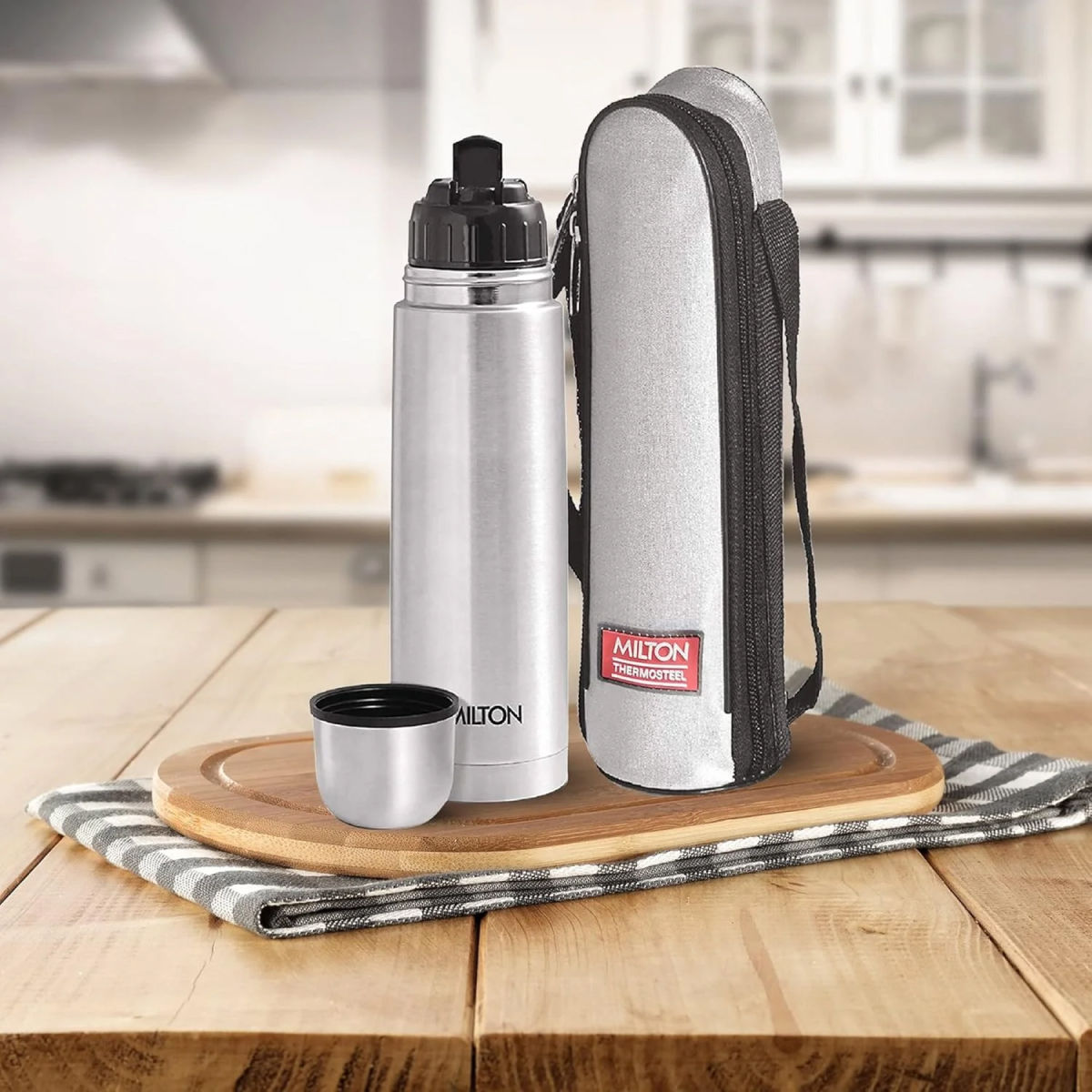 Milton Flip Lid Thermosteel Water Bottle - 1 L