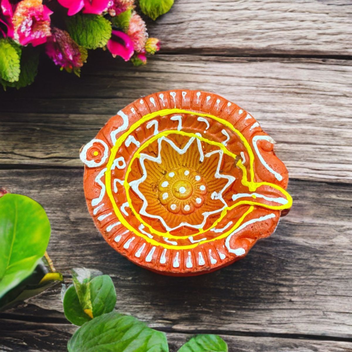 Diacraft Multicolor Sparkle Diya Pack Of 4