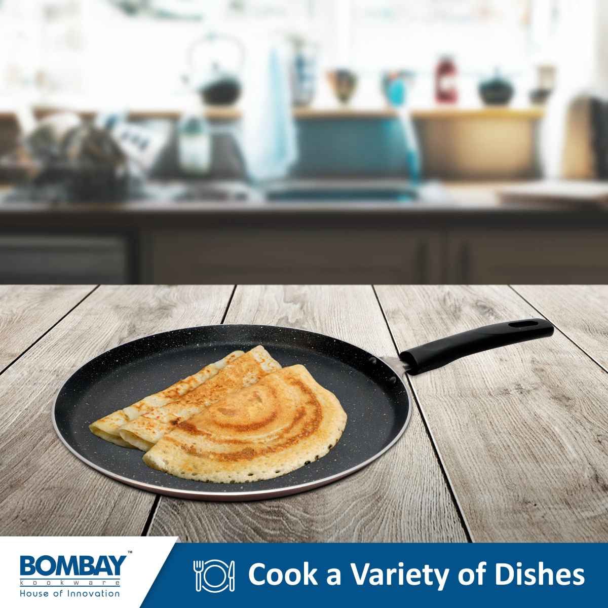 Bombay Kookware Dosa Tawa Induction Bottom - 25.5 cm