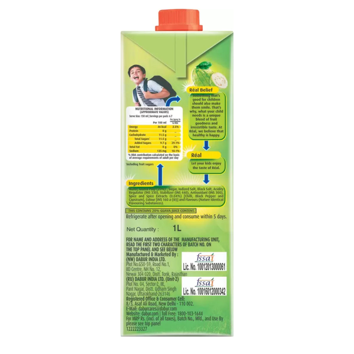 Dabur Real Masala Guava Fruit Juice