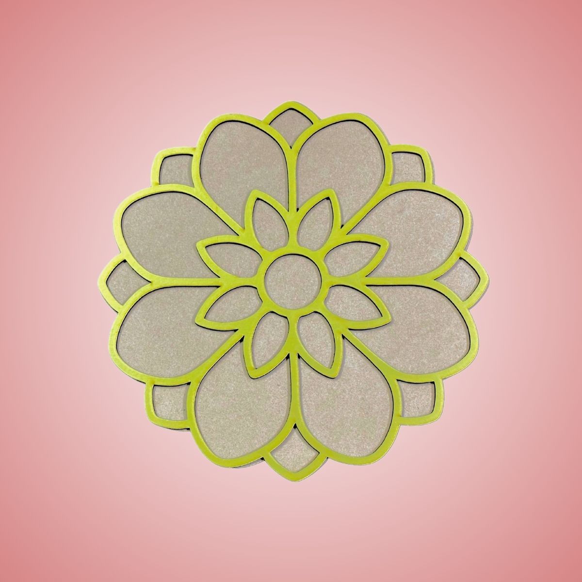 DiaCraft Rangoli Stencil - Multicolor | 6 x 6 Inch