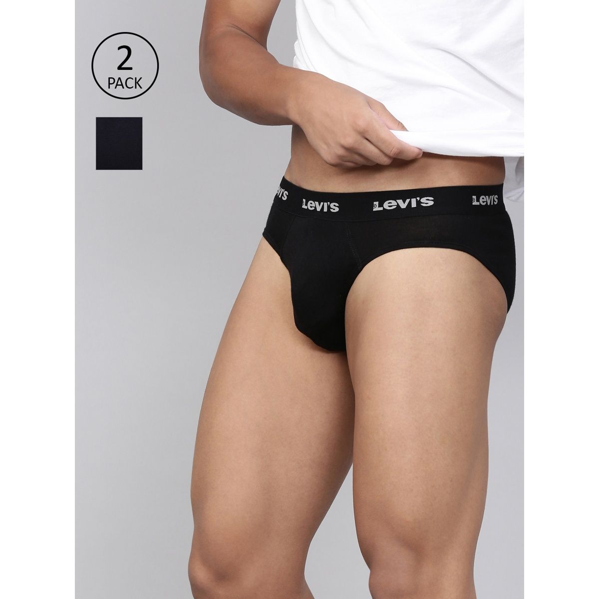 Levi's 009 Men's Neo Brief | Set Of 2 | Black/Navy - M