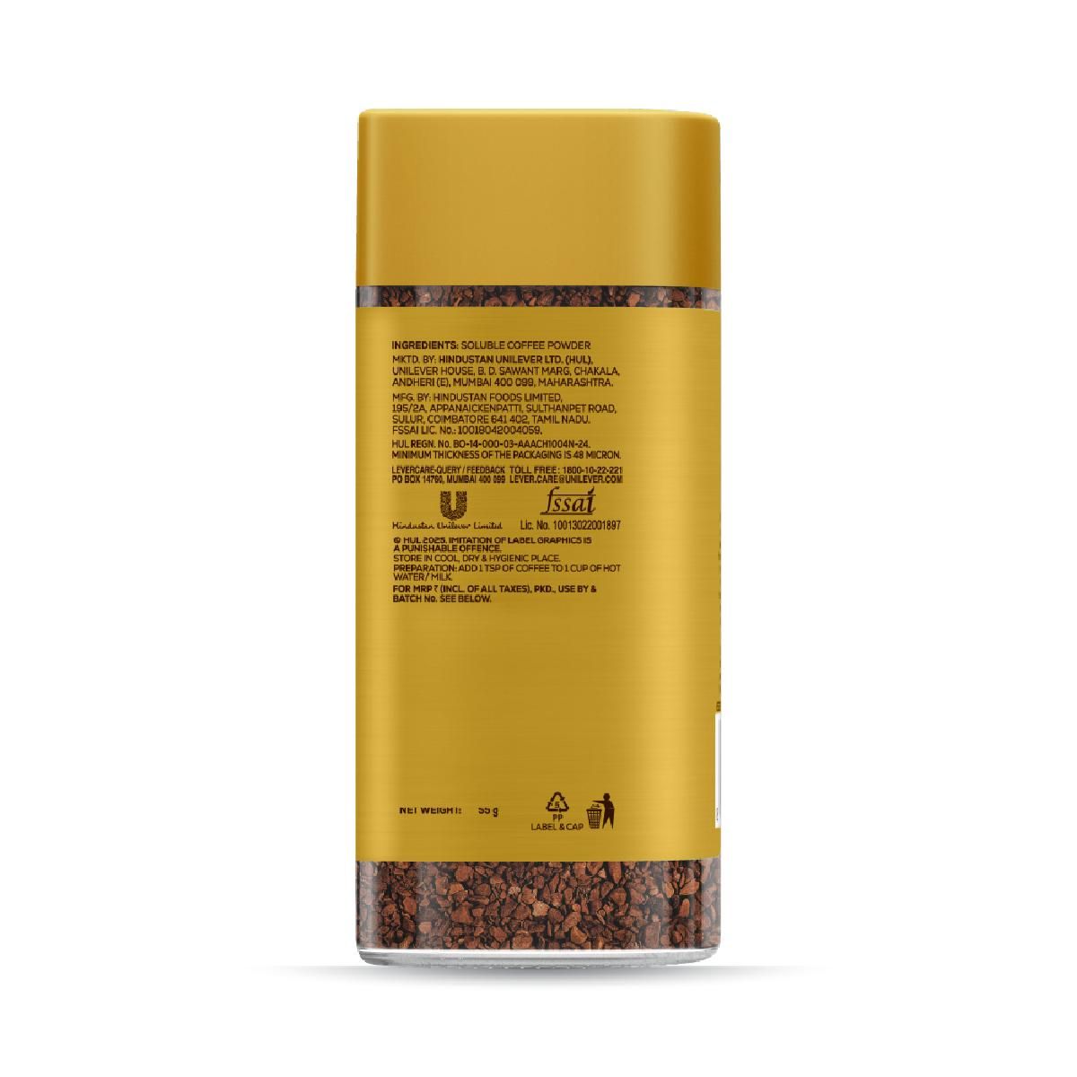 Bru Gold Edition | Premium Freeze Dried Coffee | Experience Intense Coffee Taste | Aromatic Instant Coffee
