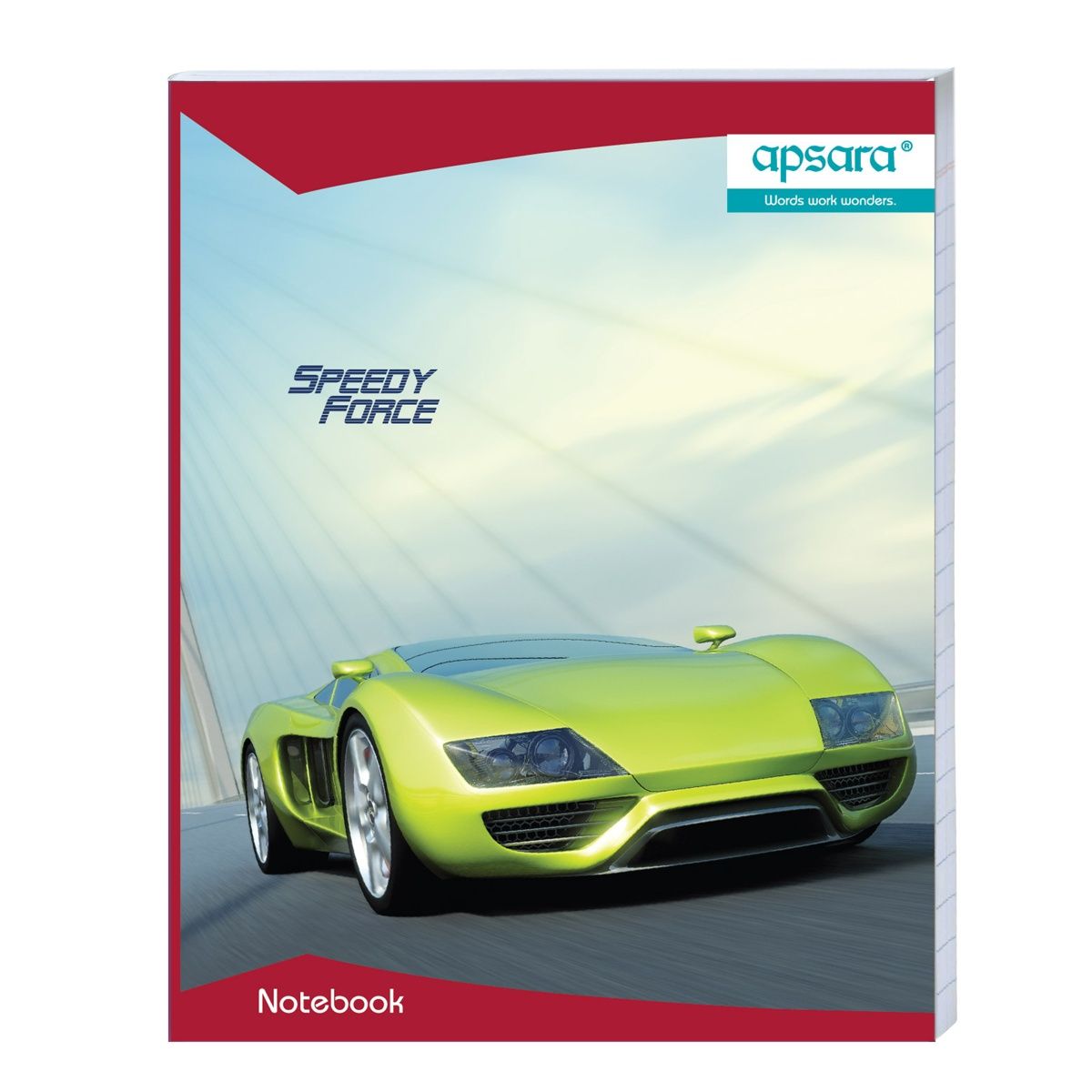 Apsara Kingsize Single Line Notebook | 24 Cm x 18 Cm | Pages - 120 | Assorted