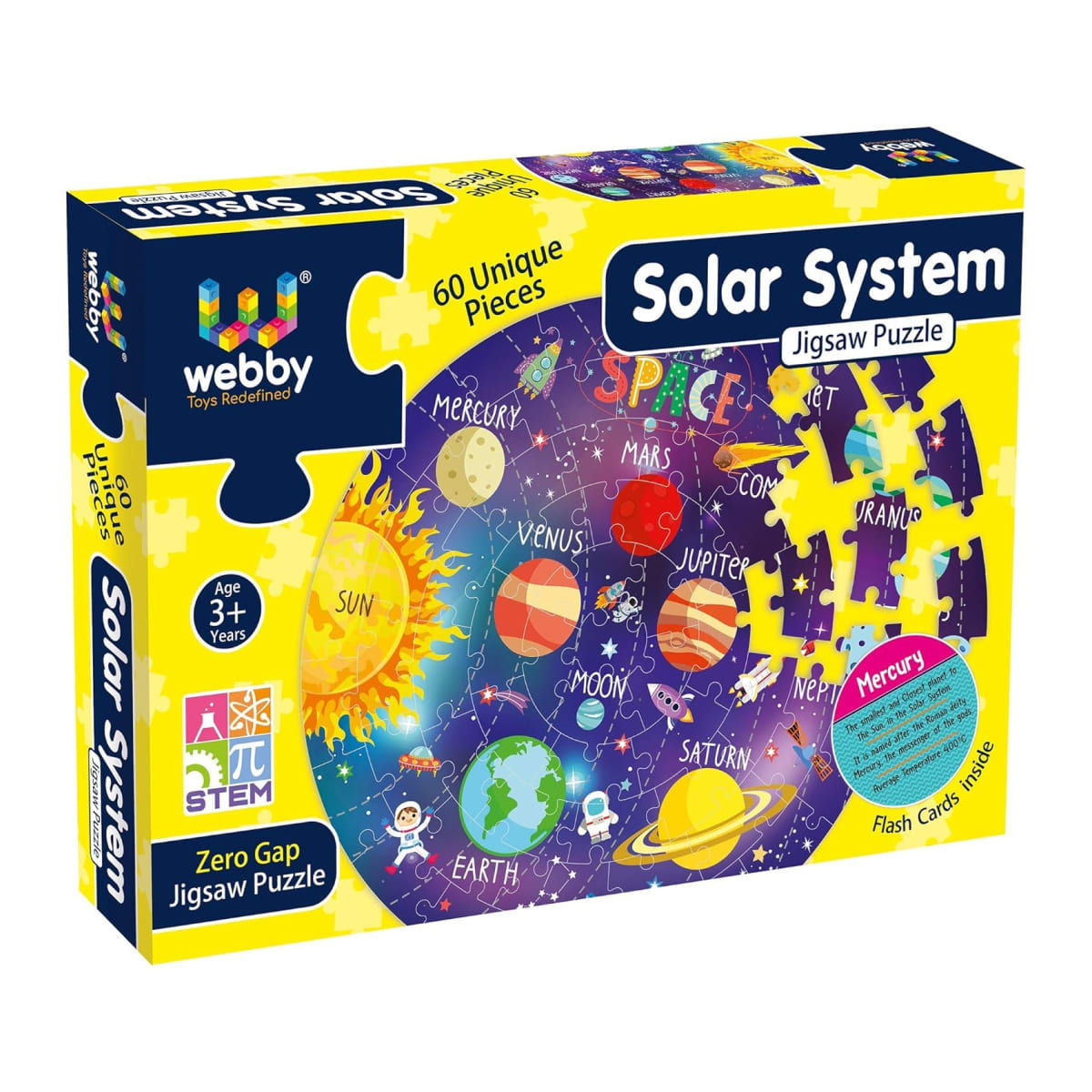 Webby Solar System Jigsaw Puzzle -Multicolour