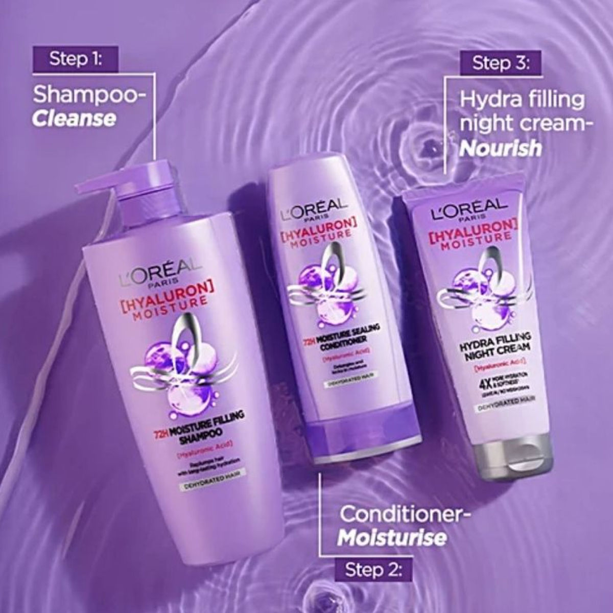 L'Oreal Paris Hyaluron 72H Moisture Filling Shampoo