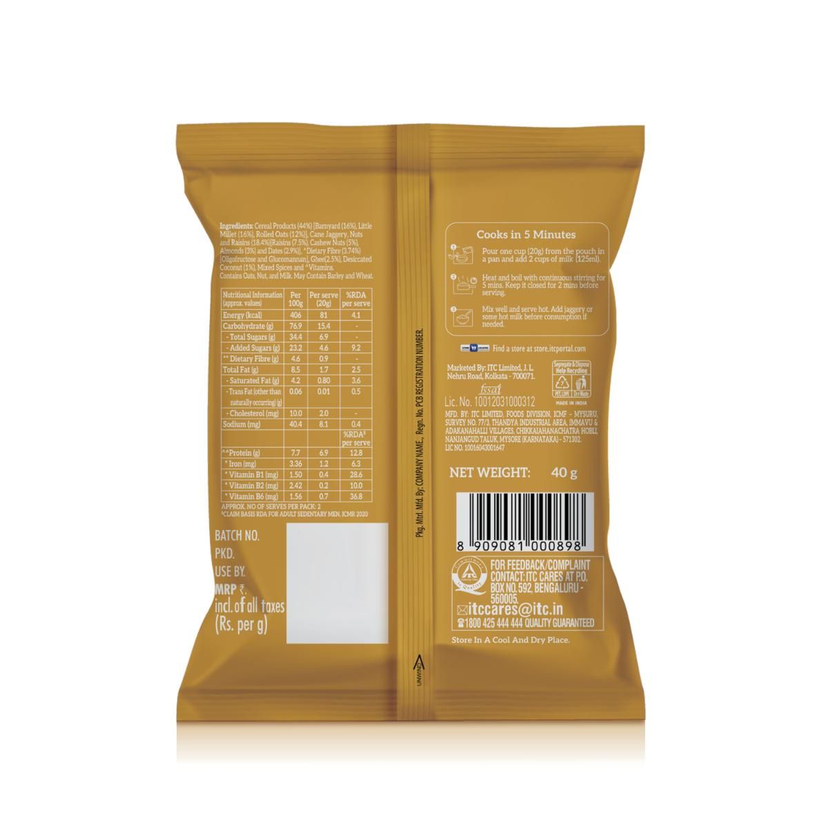 Right Shift Millet Oats Kheer Mix | High Protein & Fibre, No preservative | Sweetened with Jaggery