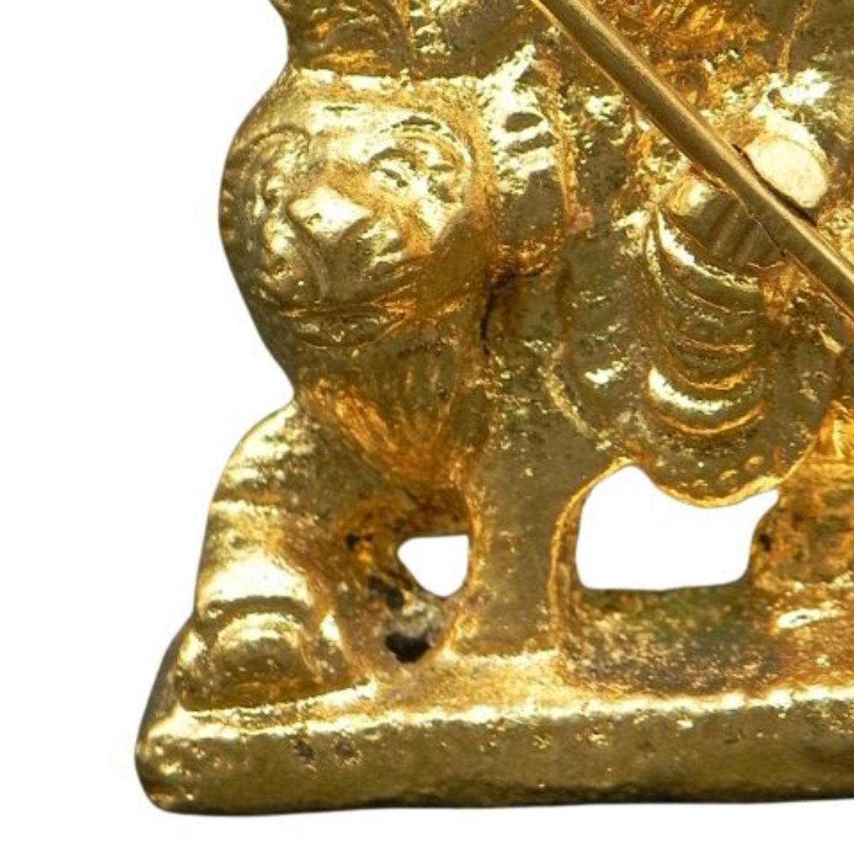 Svasti Durga Brass Idol | Gold - One Size