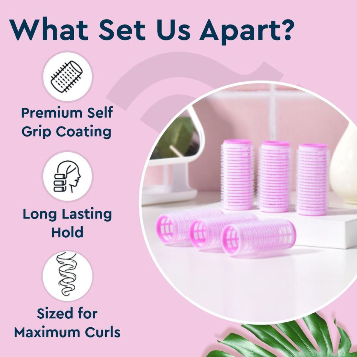 GUBB Medium Hair Rollers - Pink