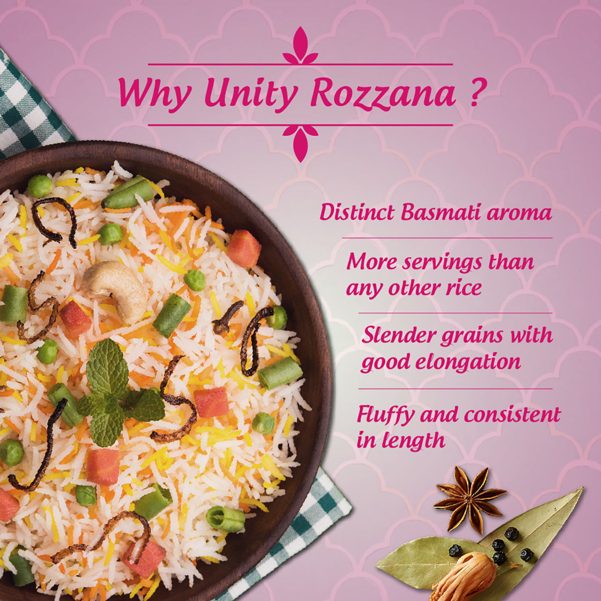India Gate Unity Rozana Basmati Rice | Medium Grain