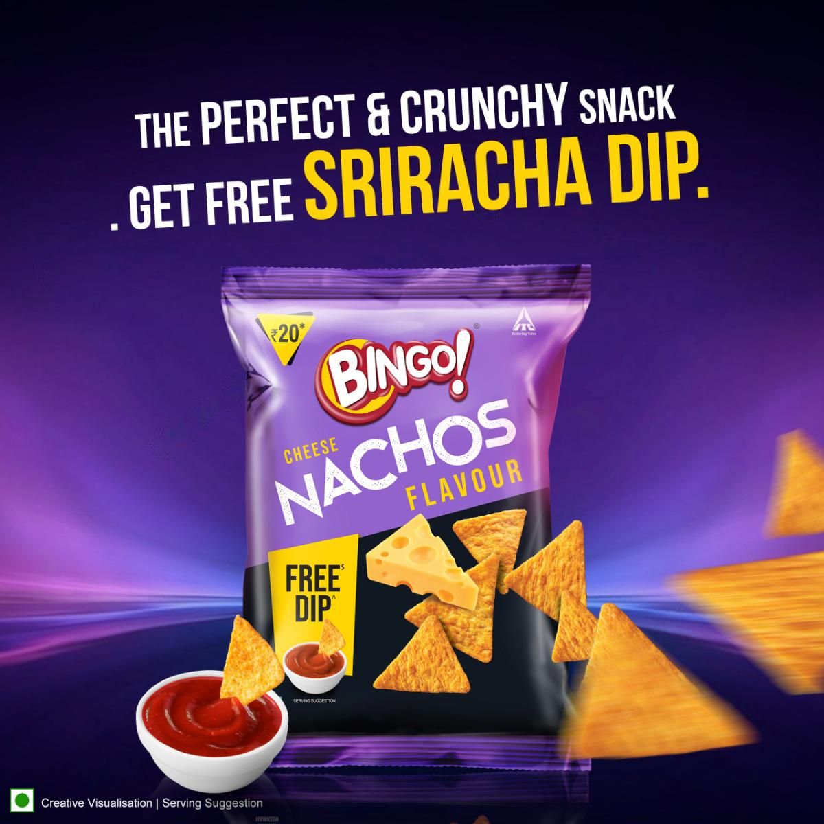 Bingo! Cheese Nachos with Free Dip